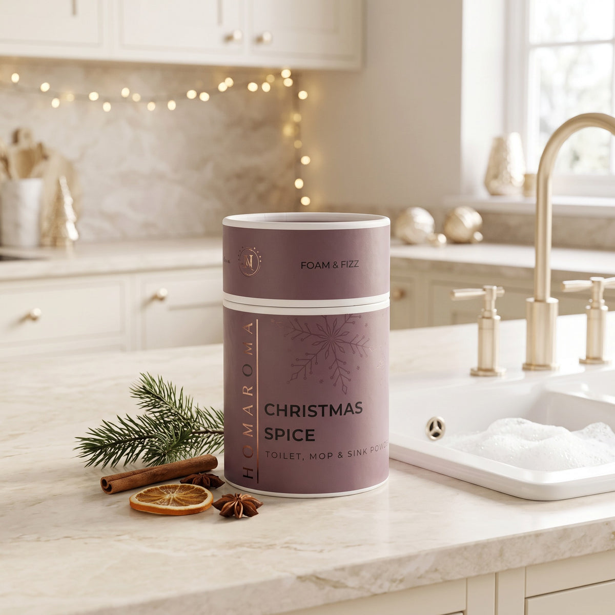 Christmas Spice Foam & Fizz Mop Powder