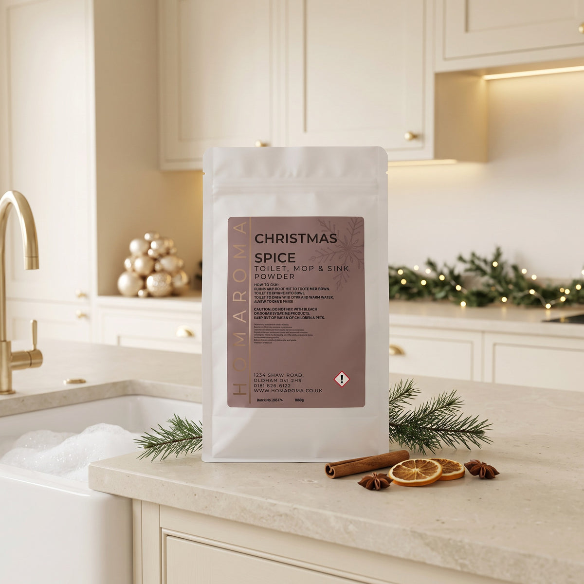 Christmas Spice Foam & Fizz Mop Powder