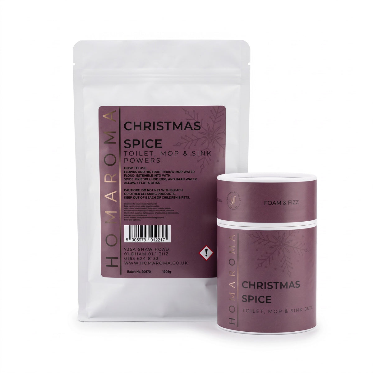 Christmas Spice Foam & Fizz Mop Powder