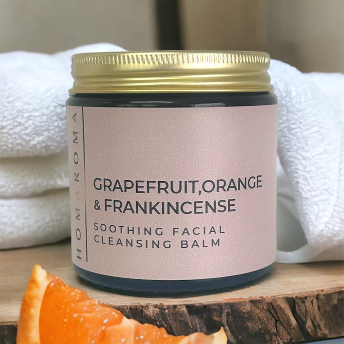 Facial Cleansing Balm with Grapefruit, Orange & Frankincense Essential Oils