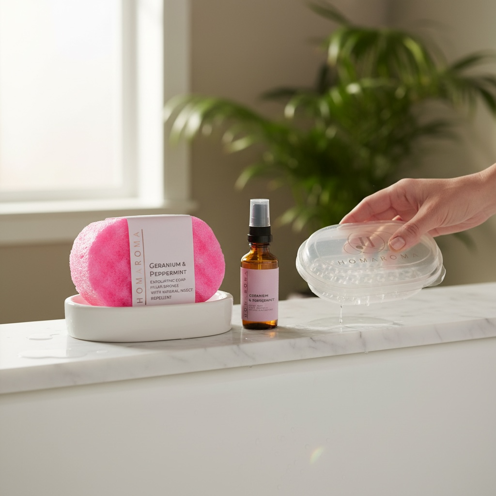 Geranium & Peppermint Travel Set