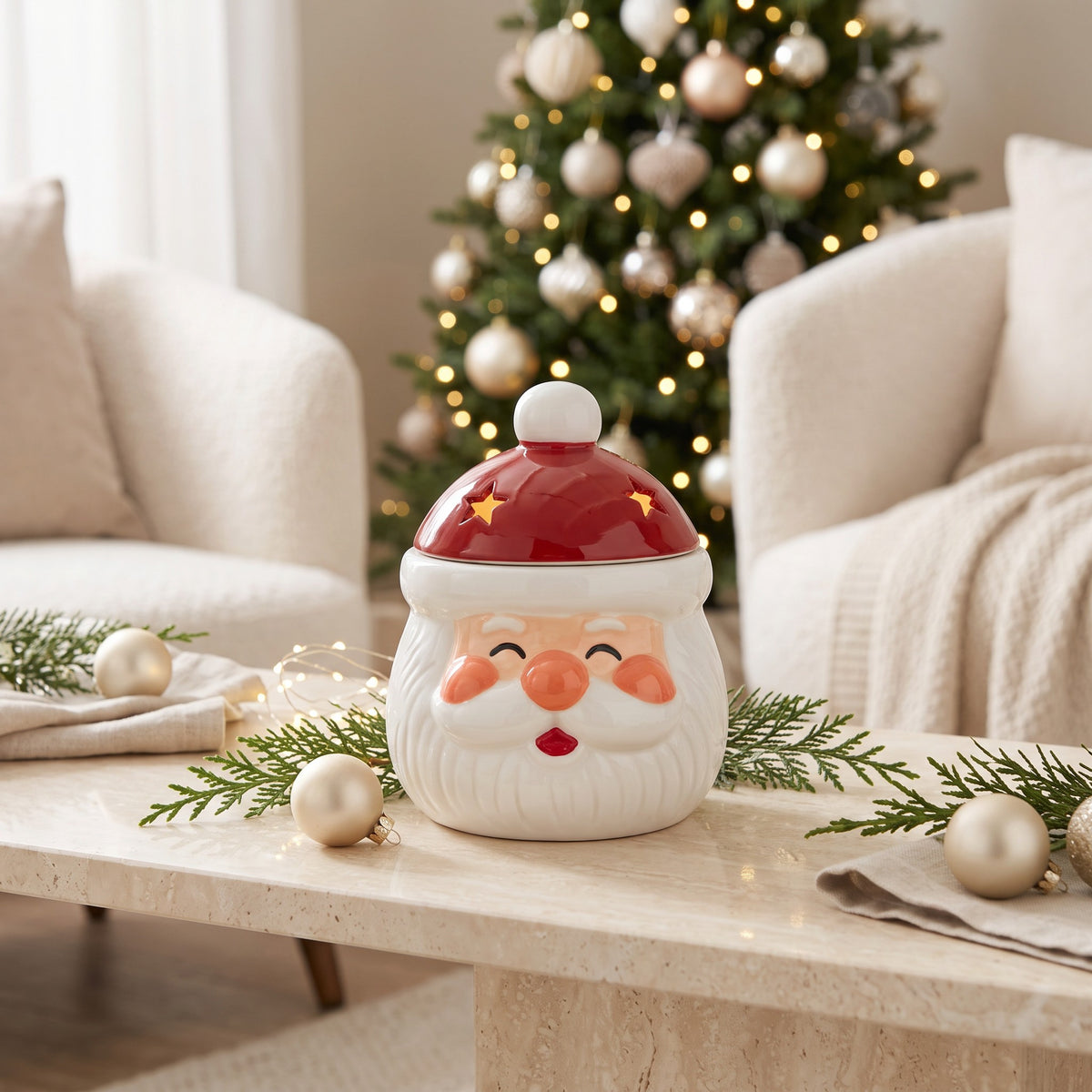 Jolly Santa Christmas Wax Melt Burner
