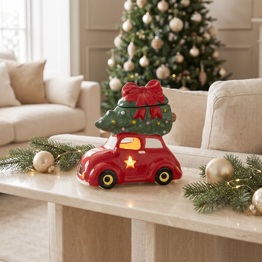 Driving Home for Christmas Red Car Wax Melt Burner