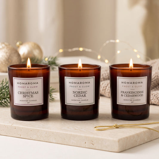 Frost & Glow - The Festive Candle Trio