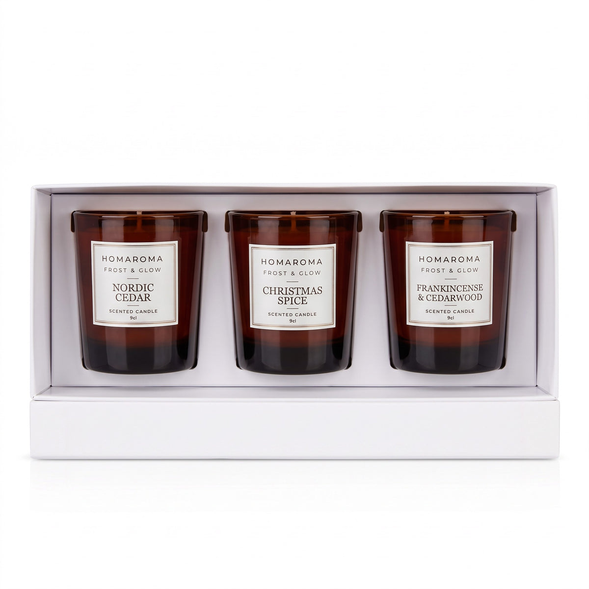 Frost & Glow - The Festive Candle Trio