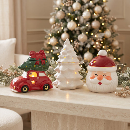 Driving Home for Christmas Red Car Wax Melt Burner