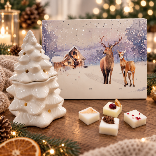 2026 Wax Melt Advent Calendar with Free Christmas Tree Burner