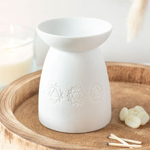 Load image into Gallery viewer, Casa Aromatica White Ceramic Seven Chakra Burner