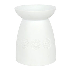 Casa Aromatica White Ceramic Seven Chakra Burner