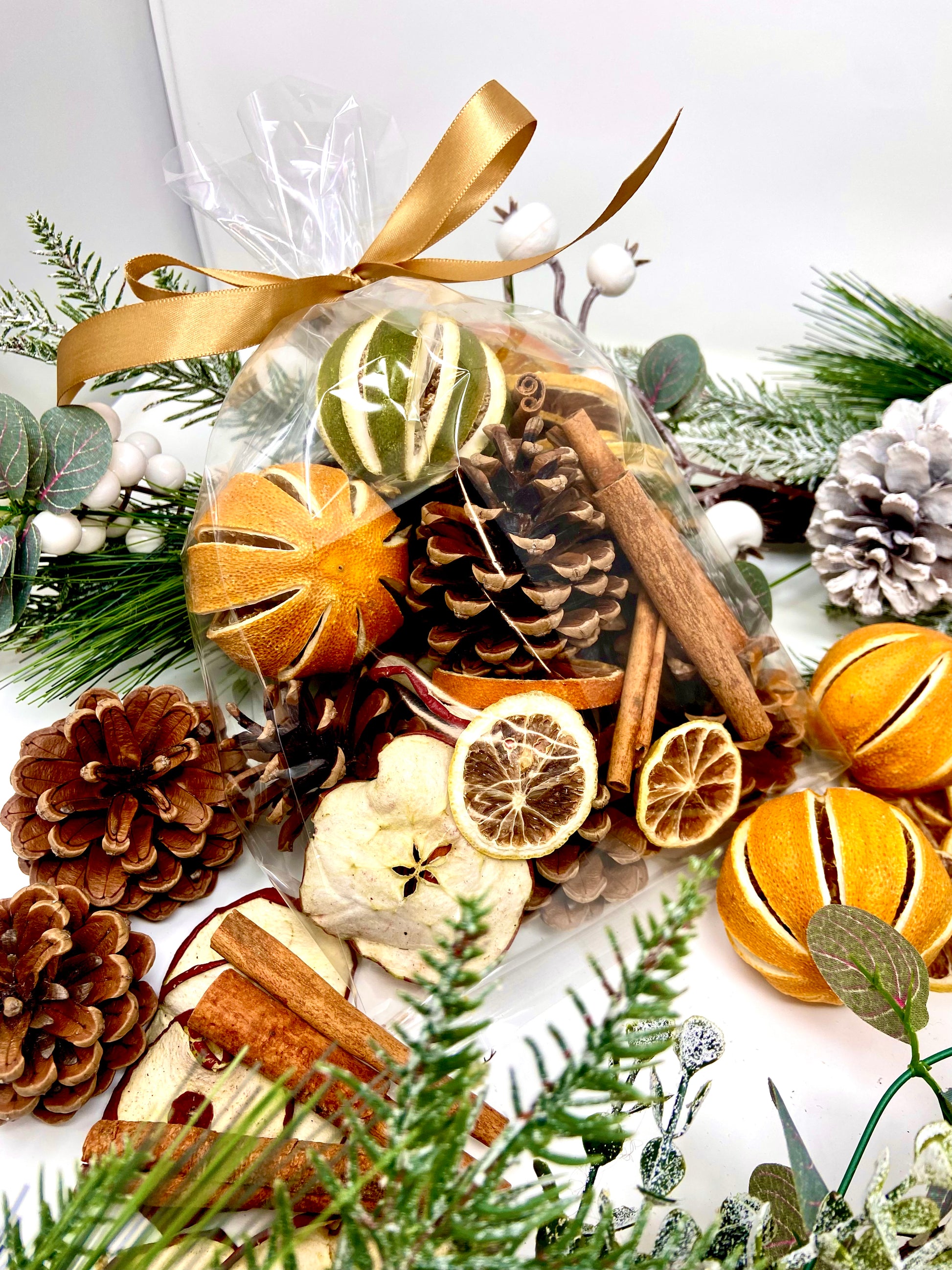 Scented Christmas Pine cones and fruits